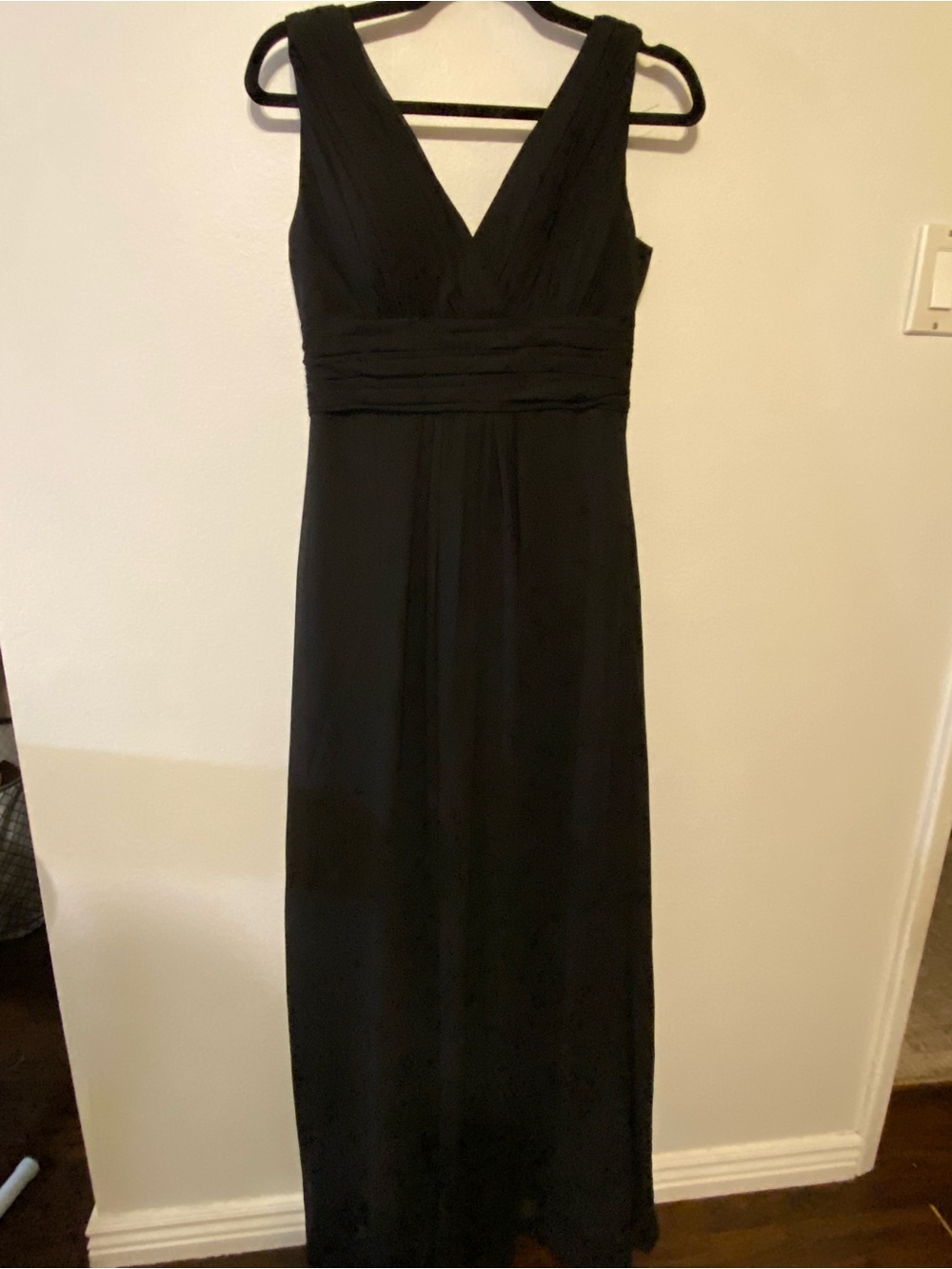 Bill Levkoff Black V-Neck Maxi Dress